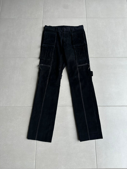 Dior Homme AW03 “Luster” corduroy multi-pocket runway cargo pants