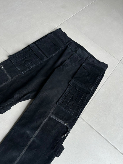 Dior Homme AW03 “Luster” corduroy multi-pocket runway cargo pants