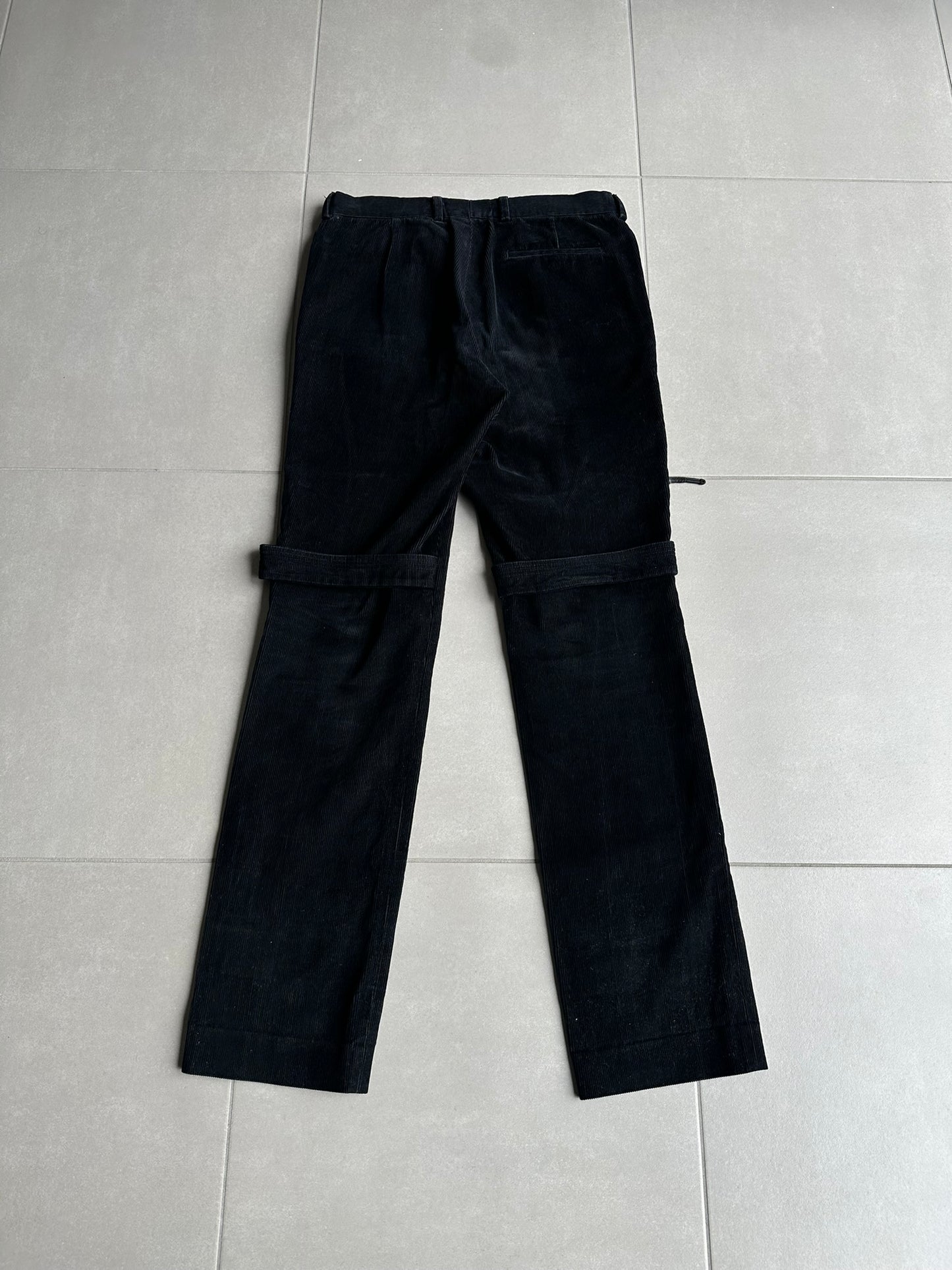 Dior Homme AW03 “Luster” corduroy multi-pocket runway cargo pants