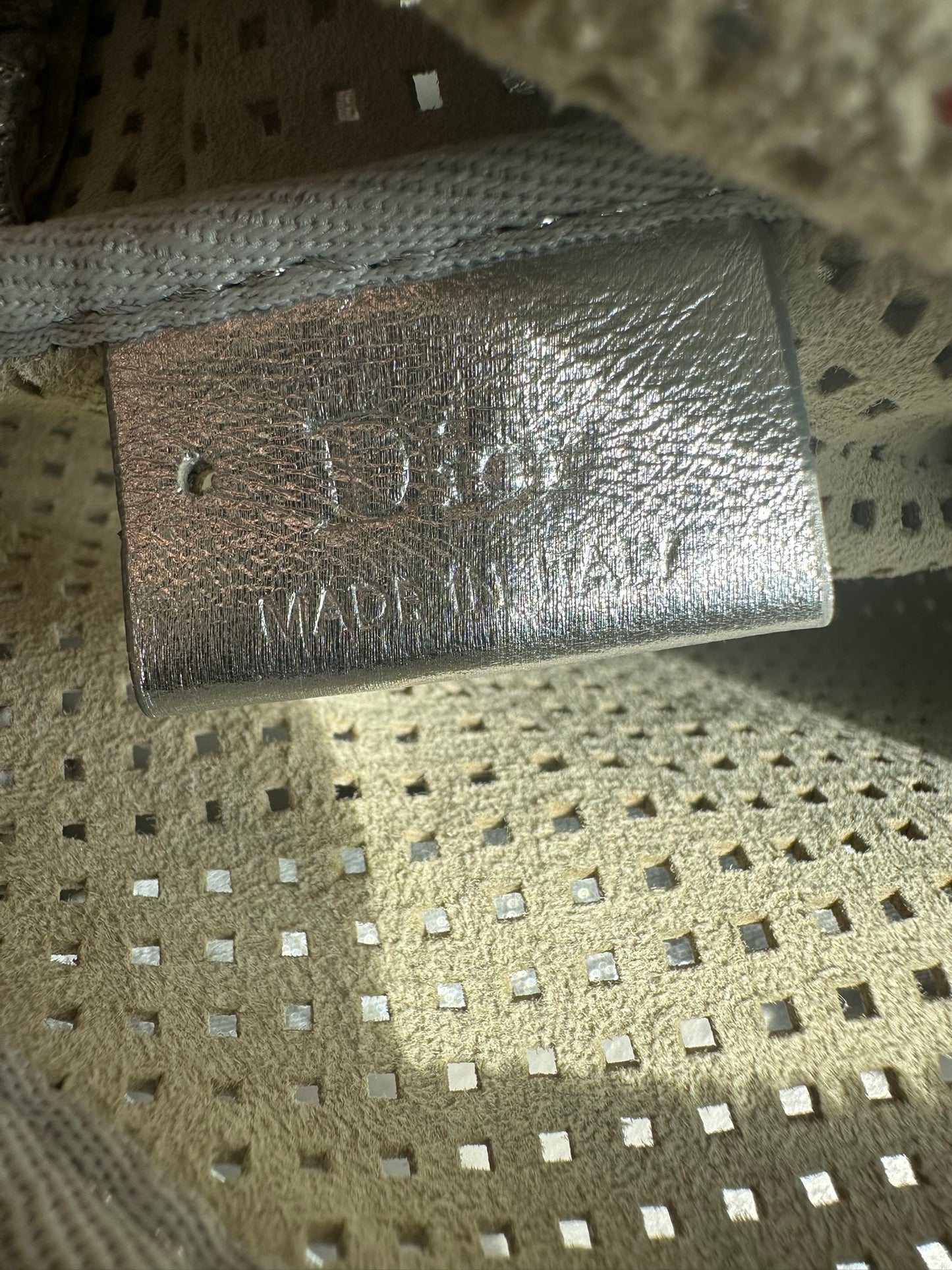 Dior Homme SS07 "We Look Good Together" Perforated Leather Bag