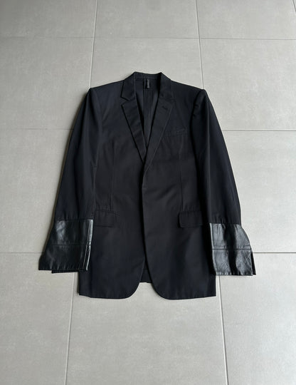 Dior Homme SS02 "Red/Boys don't cry' lambskin trimmed blazer
