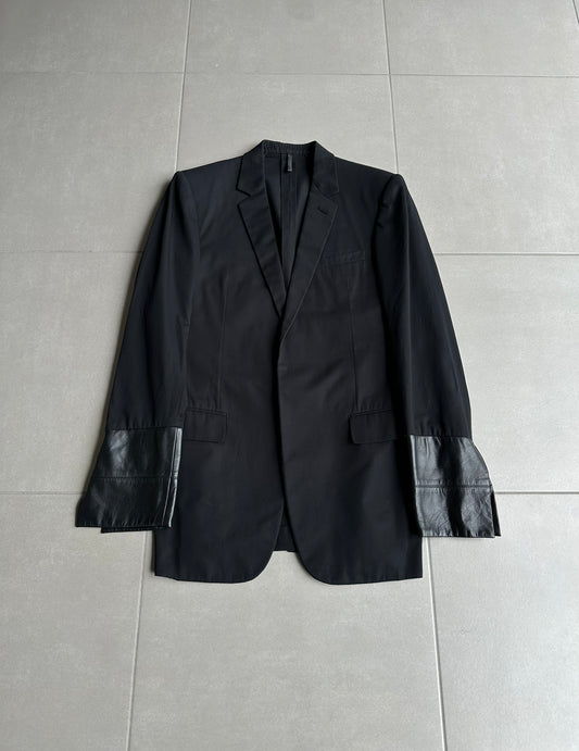 Dior Homme SS02 "Red/Boys don't cry' lambskin trimmed blazer