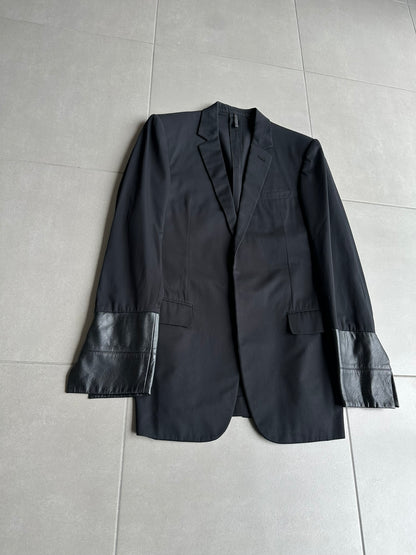 Dior Homme SS02 "Red/Boys don't cry' lambskin trimmed blazer