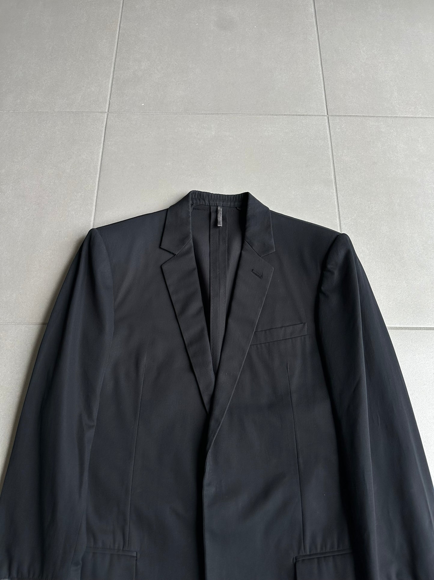 Dior Homme SS02 "Red/Boys don't cry' lambskin trimmed blazer