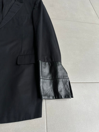Dior Homme SS02 "Red/Boys don't cry' lambskin trimmed blazer