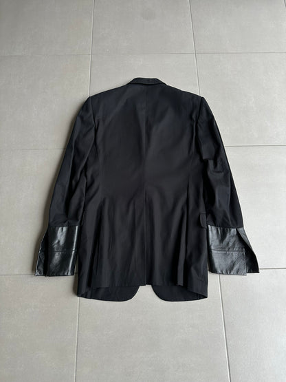 Dior Homme SS02 "Red/Boys don't cry' lambskin trimmed blazer