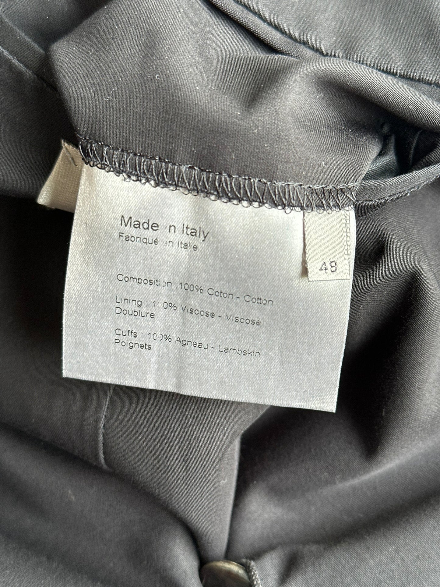 Dior Homme SS02 "Red/Boys don't cry' lambskin trimmed blazer