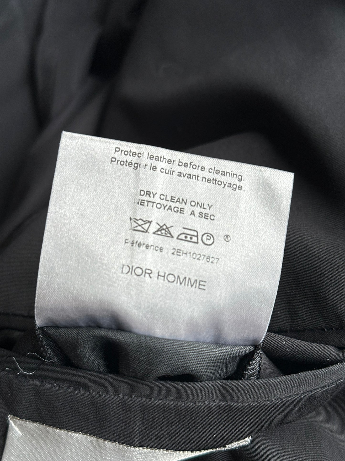 Dior Homme SS02 "Red/Boys don't cry' lambskin trimmed blazer
