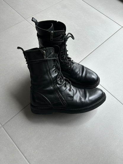 Ann Demeulemeester AW07 Leather combat boots
