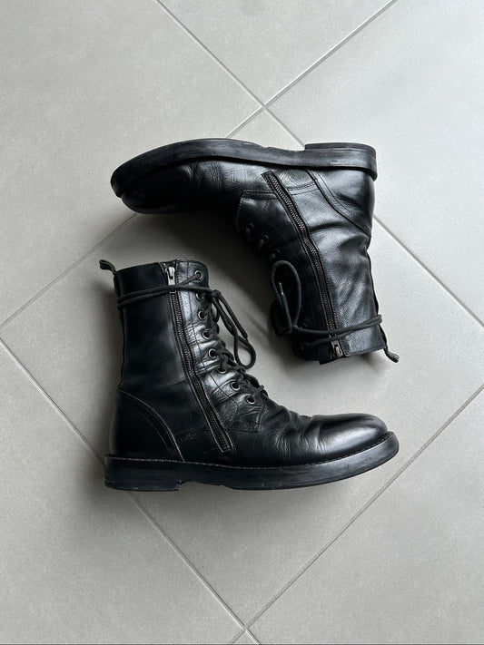 Ann Demeulemeester AW07 Leather combat boots