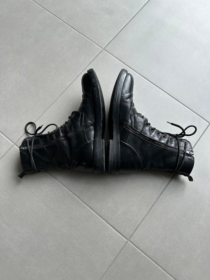 Ann Demeulemeester AW07 Leather combat boots