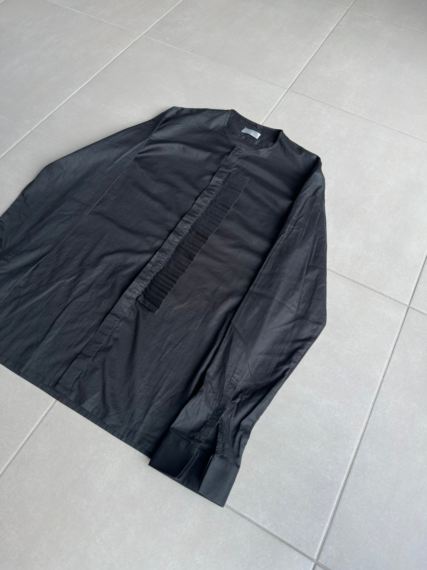 Dior homme SS02 "Red/Boys don't cry' frill button up shirt