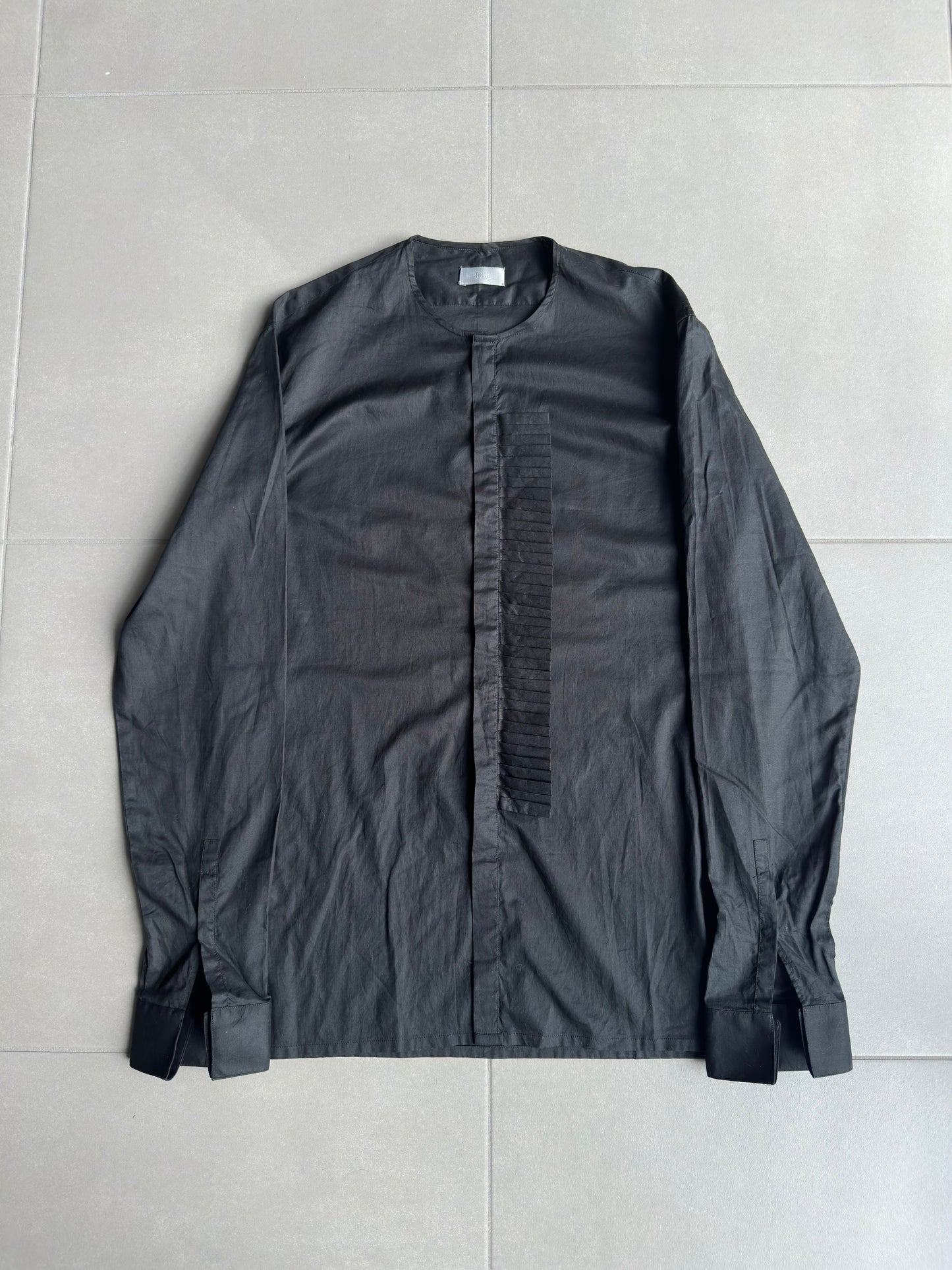 Dior homme SS02 "Red/Boys don't cry' frill button up shirt