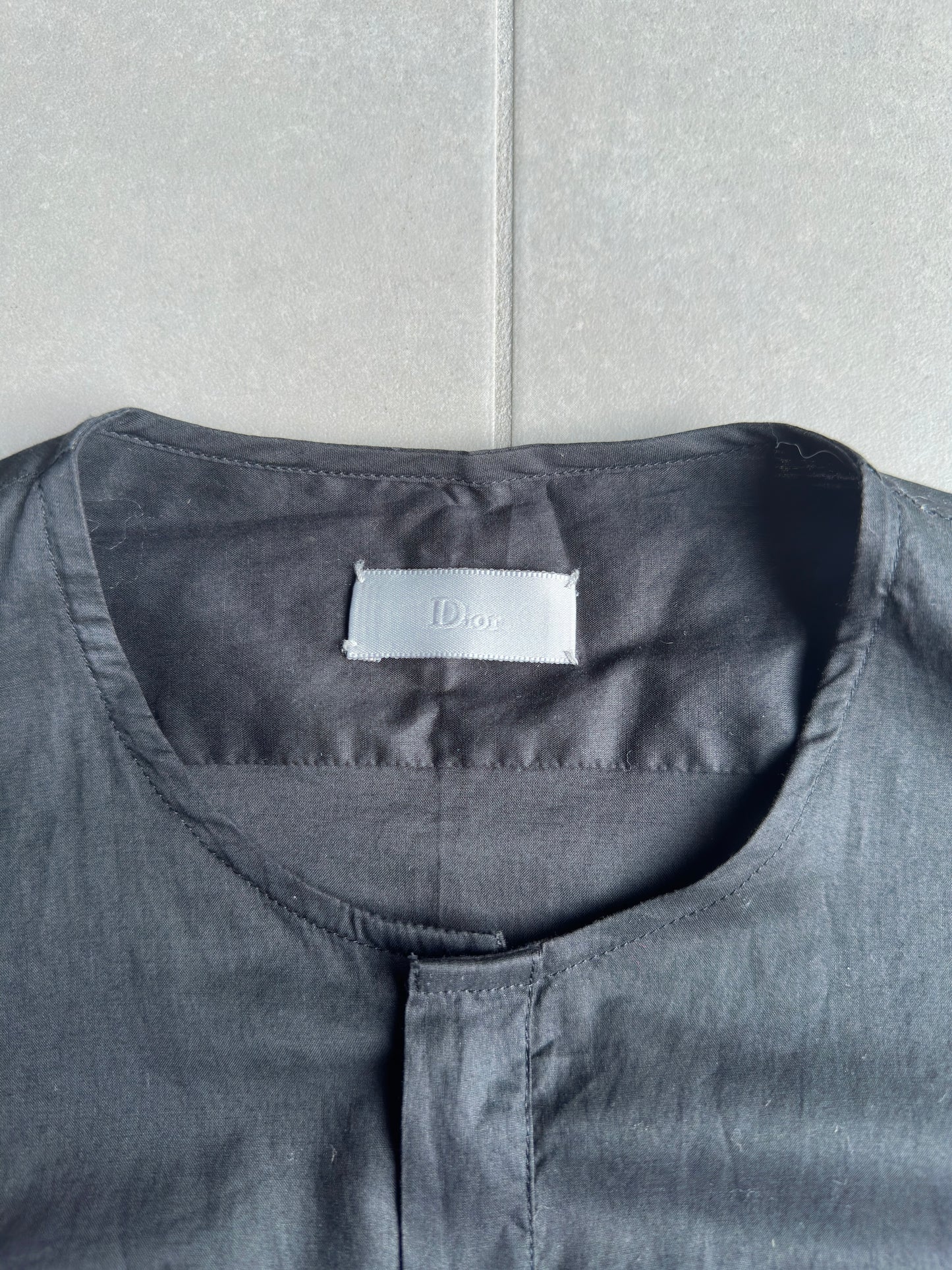 Dior homme SS02 "Red/Boys don't cry' frill button up shirt