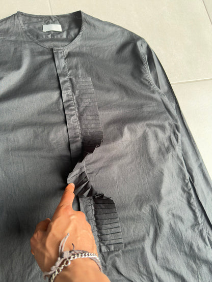 Dior homme SS02 "Red/Boys don't cry' frill button up shirt