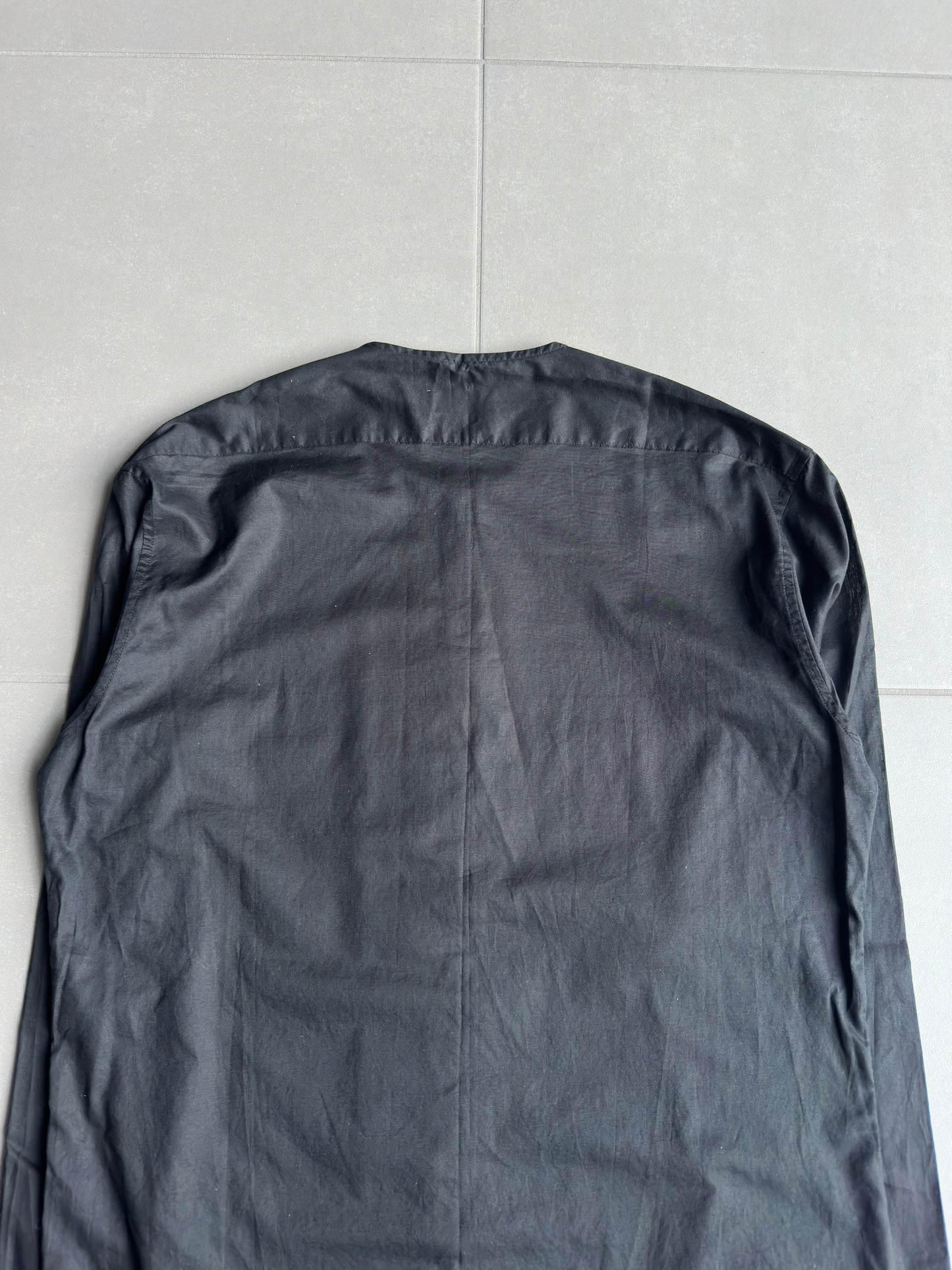 Dior homme SS02 "Red/Boys don't cry' frill button up shirt