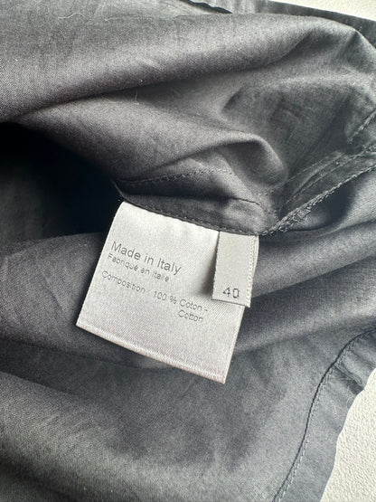 Dior homme SS02 "Red/Boys don't cry' frill button up shirt