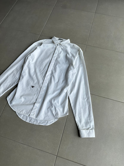 Dior Homme SS05 "BECK/Untitled" Bee motif white button up shirt