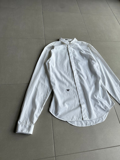 Dior Homme SS05 "BECK/Untitled" Bee motif white button up shirt