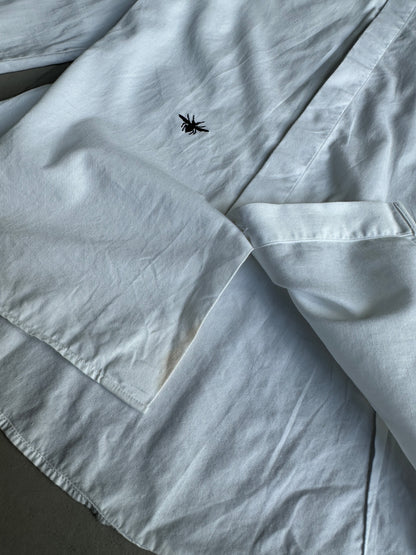 Dior Homme SS05 "BECK/Untitled" Bee motif white button up shirt