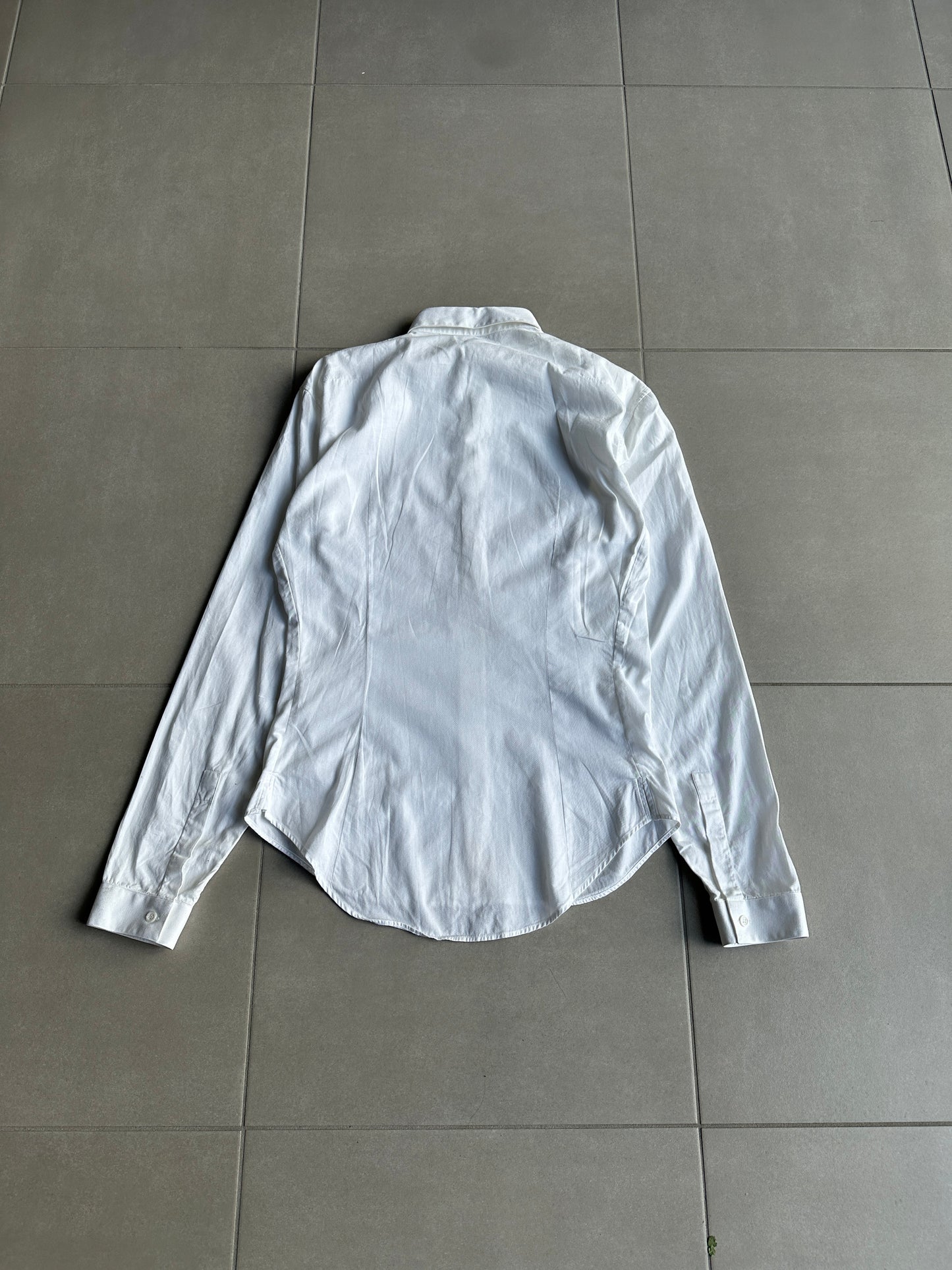 Dior Homme SS05 "BECK/Untitled" Bee motif white button up shirt