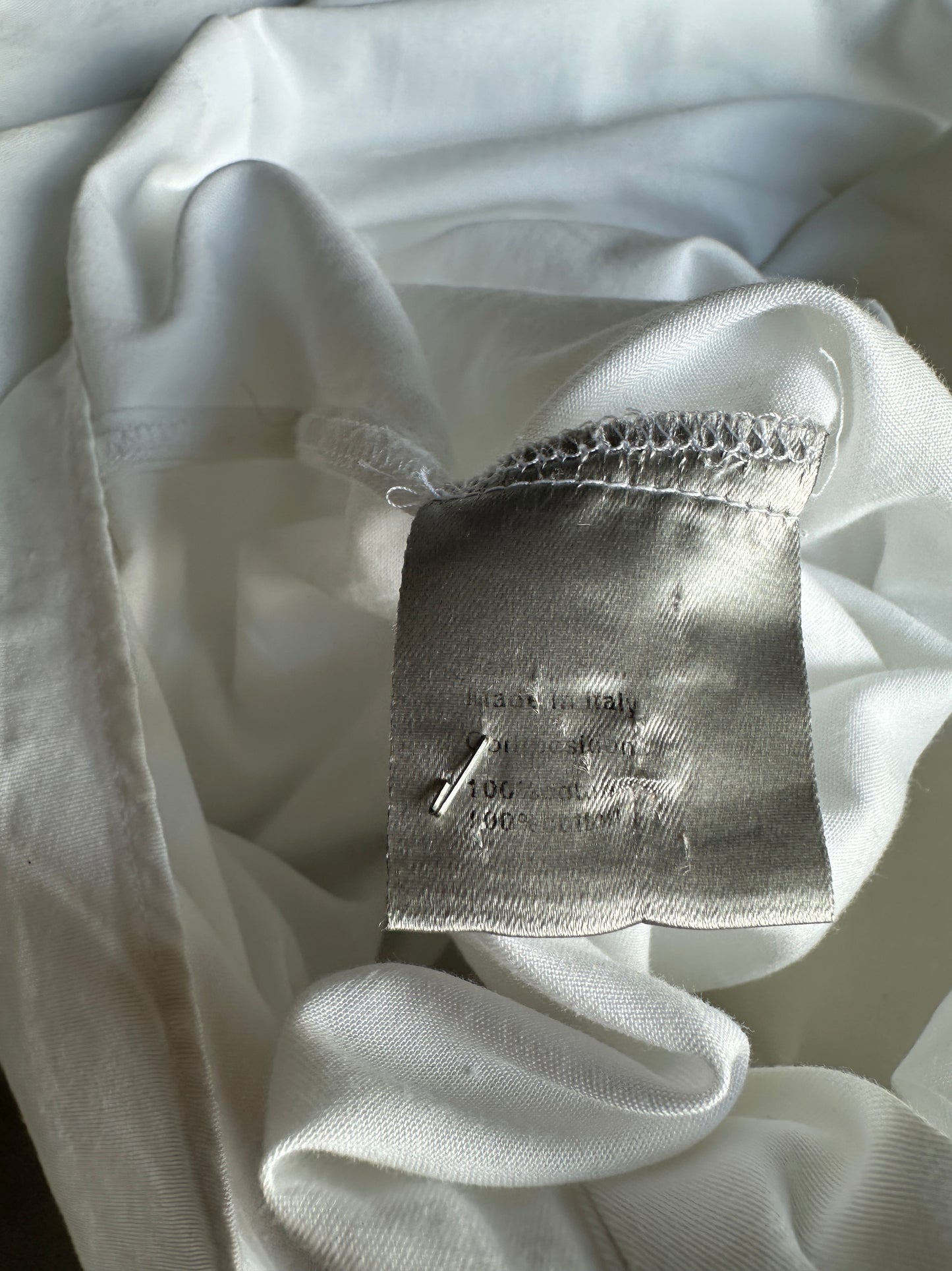 Dior Homme SS05 "BECK/Untitled" Bee motif white button up shirt