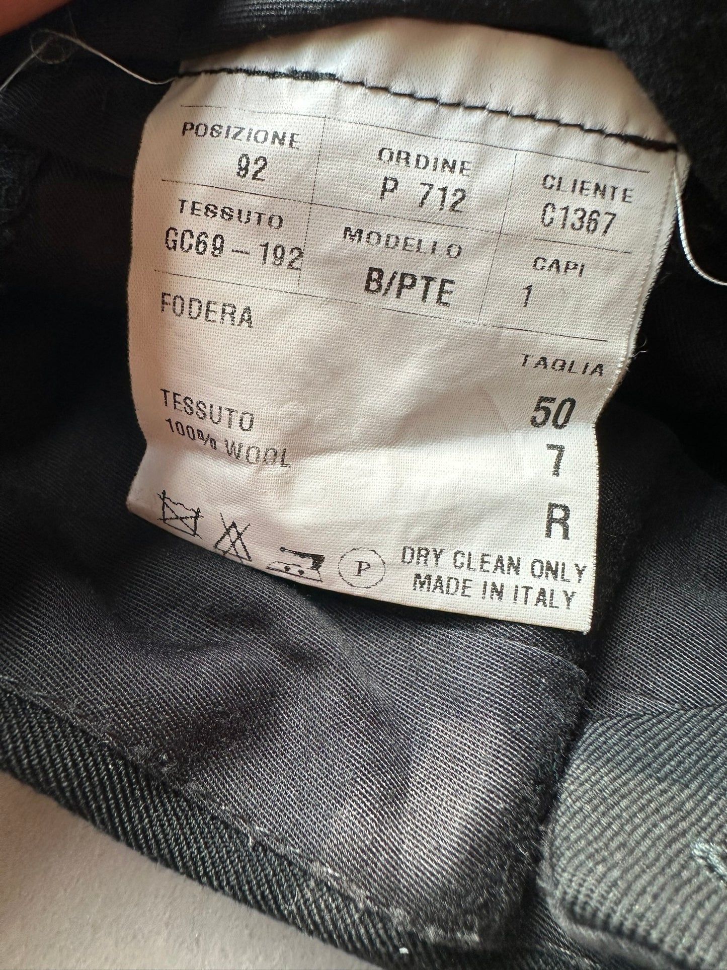 Dior Homme AW01 "Solitaire" straight leg trousers