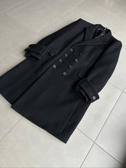 Dior homme AW02 “reflexion” wool/angora double breasted long coat