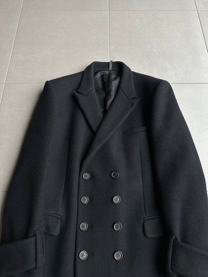 Dior homme AW02 “reflexion” wool/angora double breasted long coat