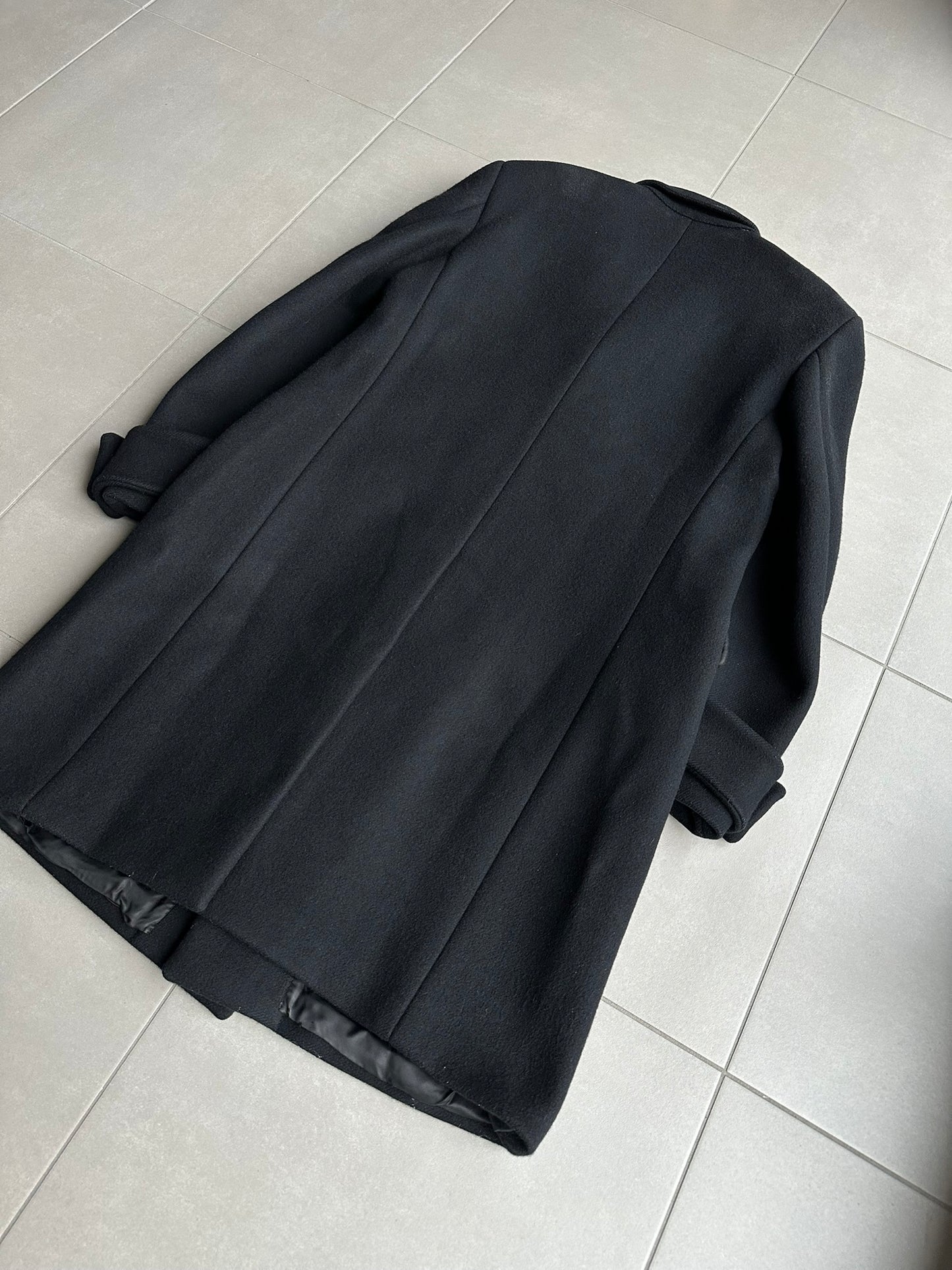 Dior homme AW02 “reflexion” wool/angora double breasted long coat