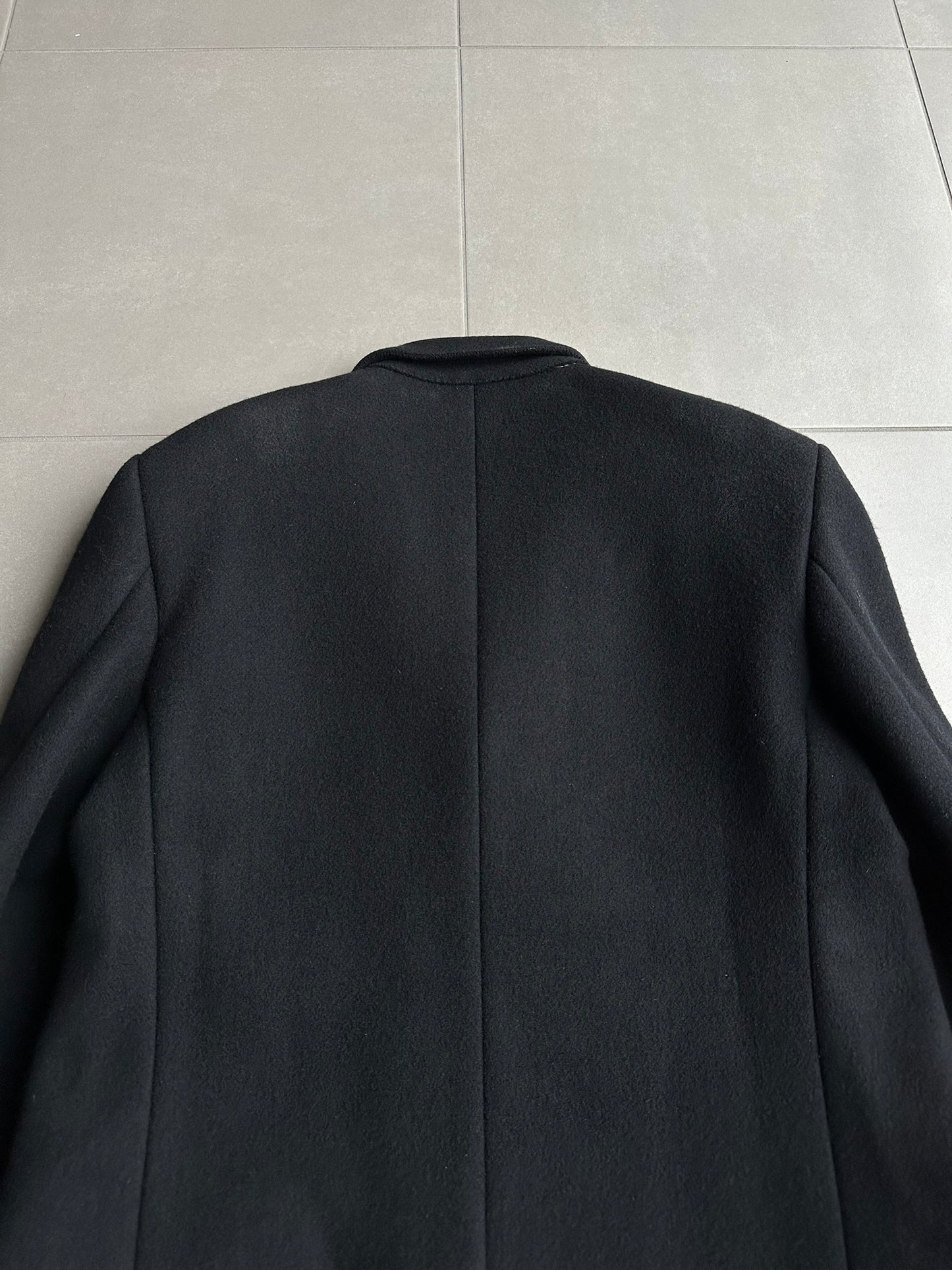 Dior homme AW02 “reflexion” wool/angora double breasted long coat