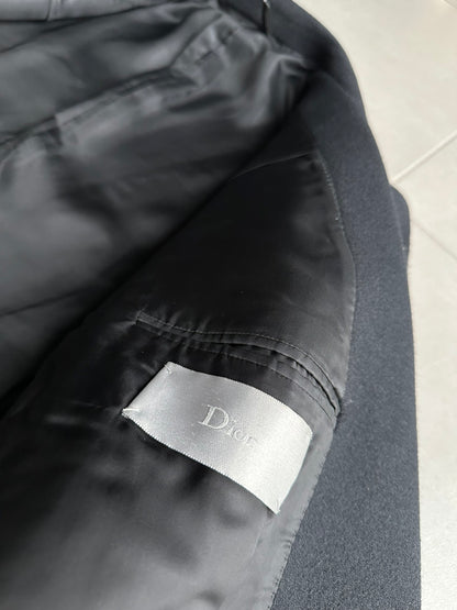 Dior homme AW02 “reflexion” wool/angora double breasted long coat