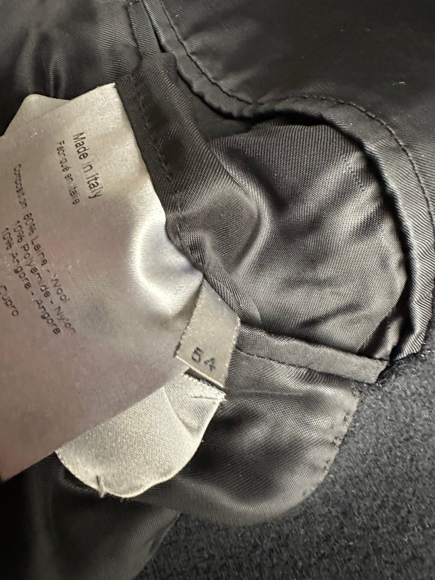 Dior homme AW02 “reflexion” wool/angora double breasted long coat