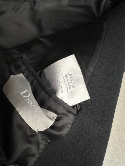 Dior homme AW02 “reflexion” wool/angora double breasted long coat