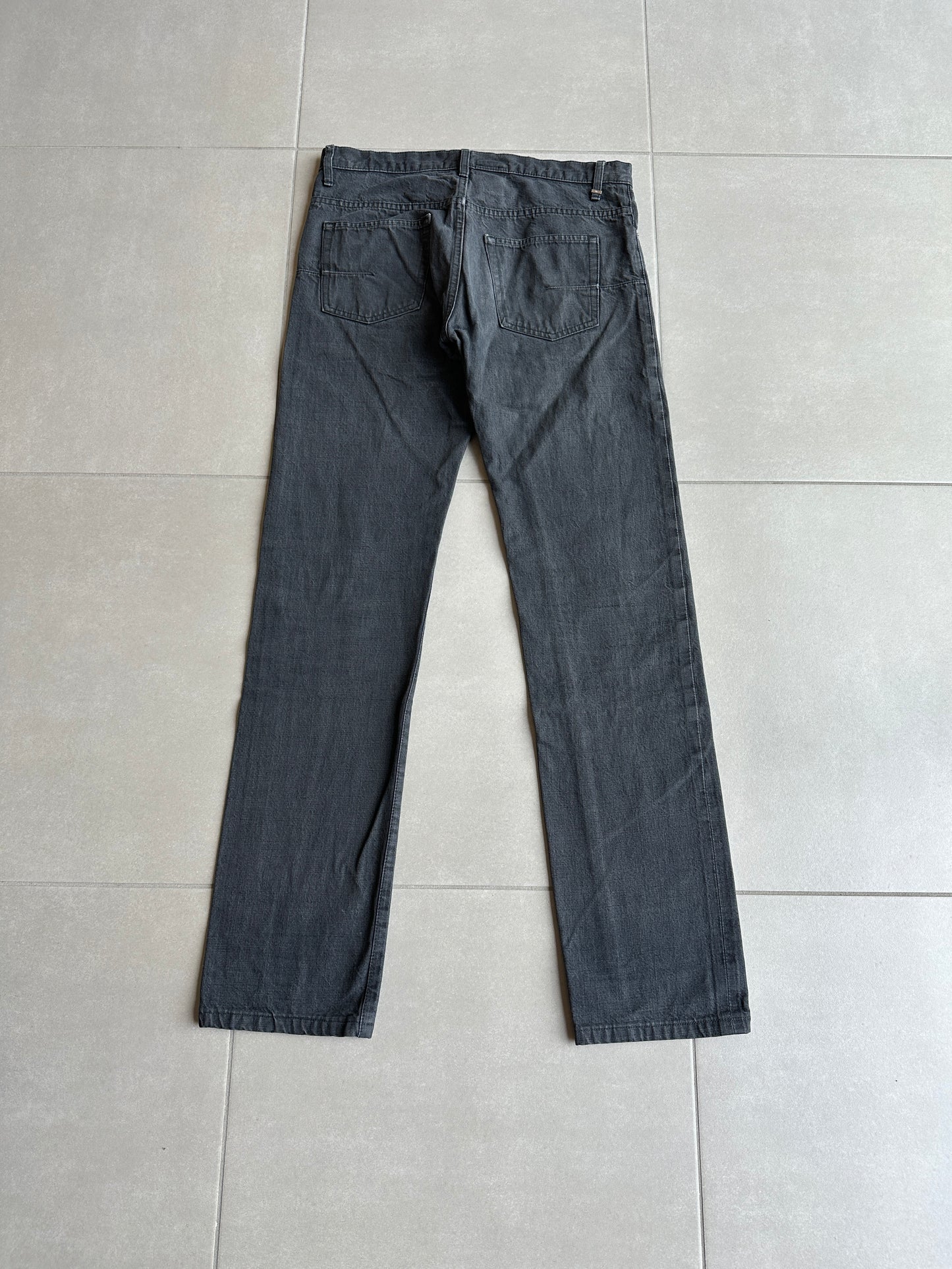 Dior Homme AW07 “Navigate” charcoal black MIJ denim