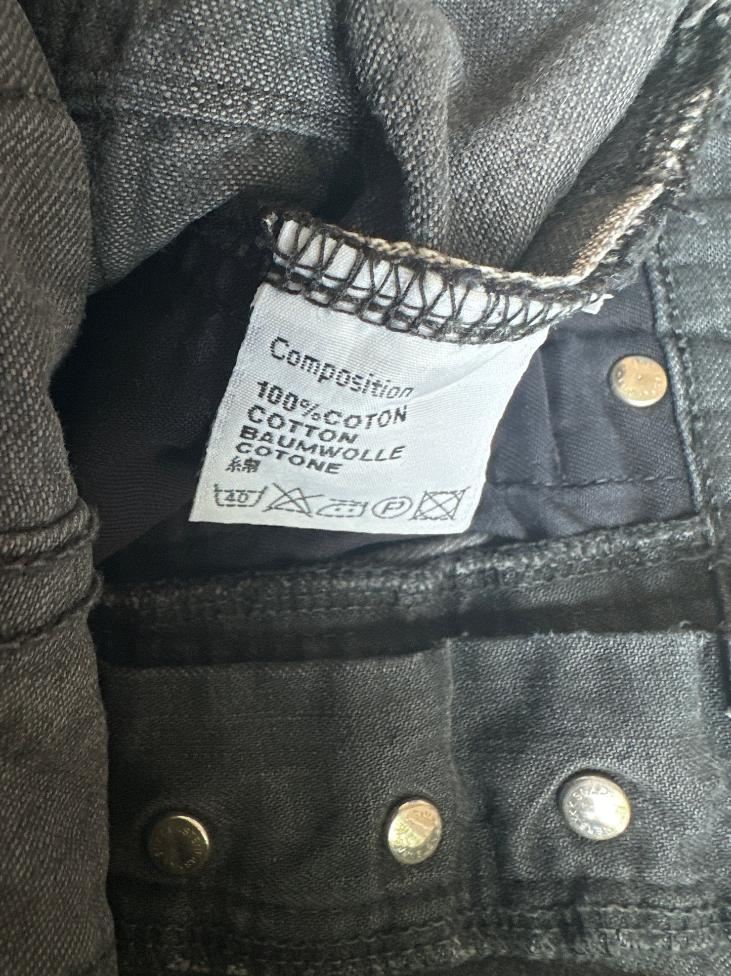 Dior Homme AW07 “Navigate” charcoal black MIJ denim