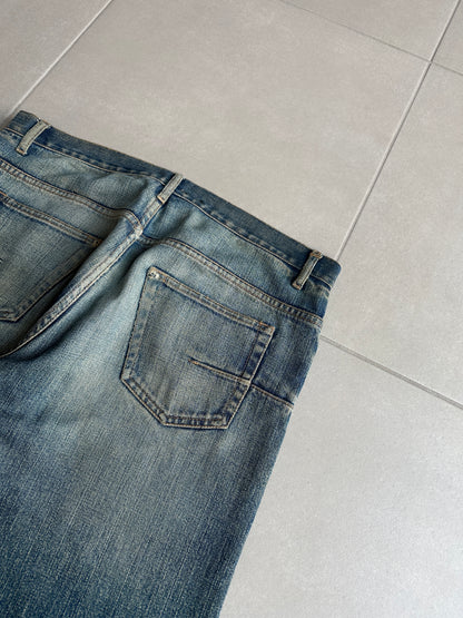 Dior Homme AW05 'In The Morning" rust washed Bootcut distressed denim