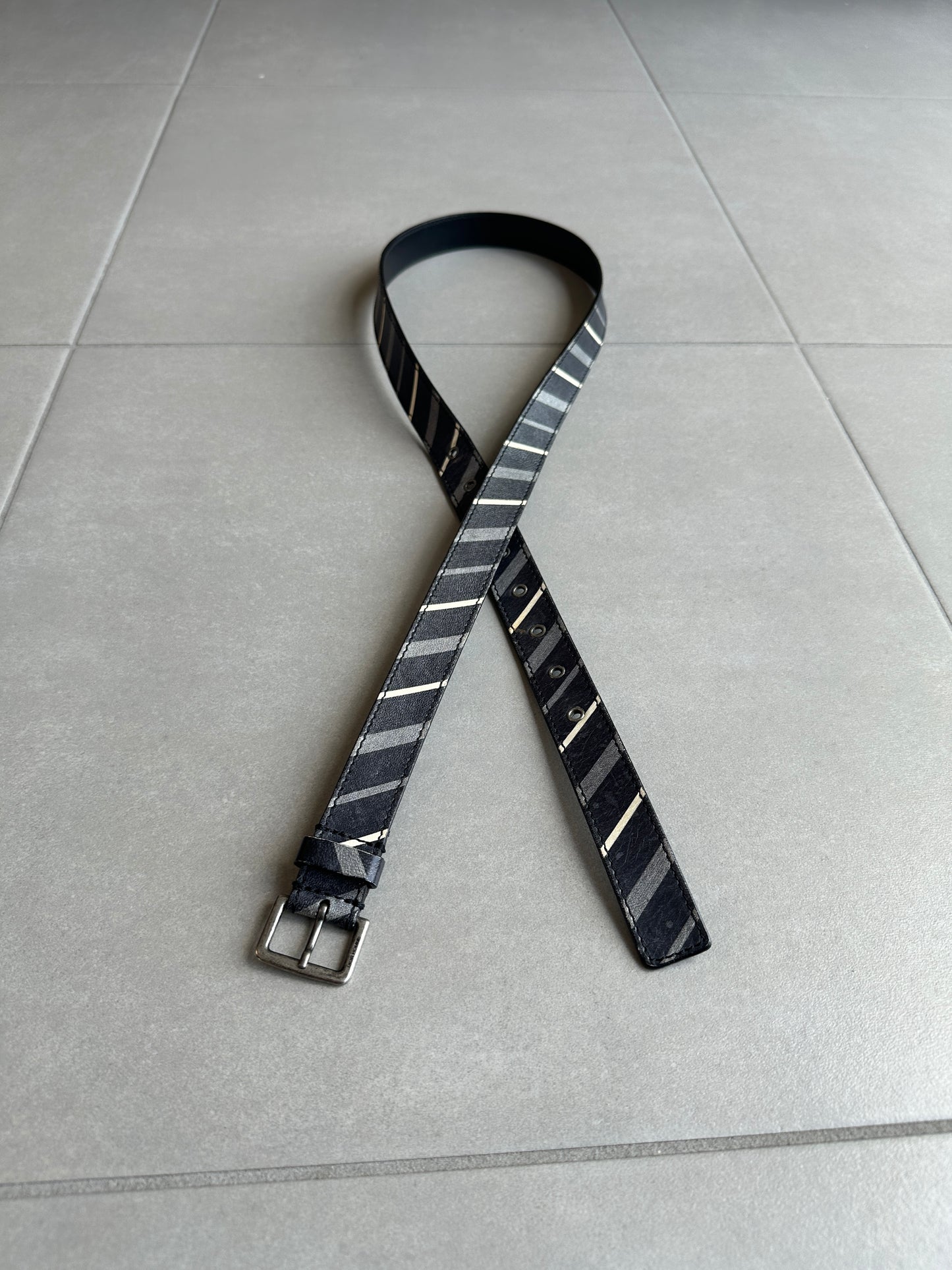 Dior Homme SS06 striped Thin belt