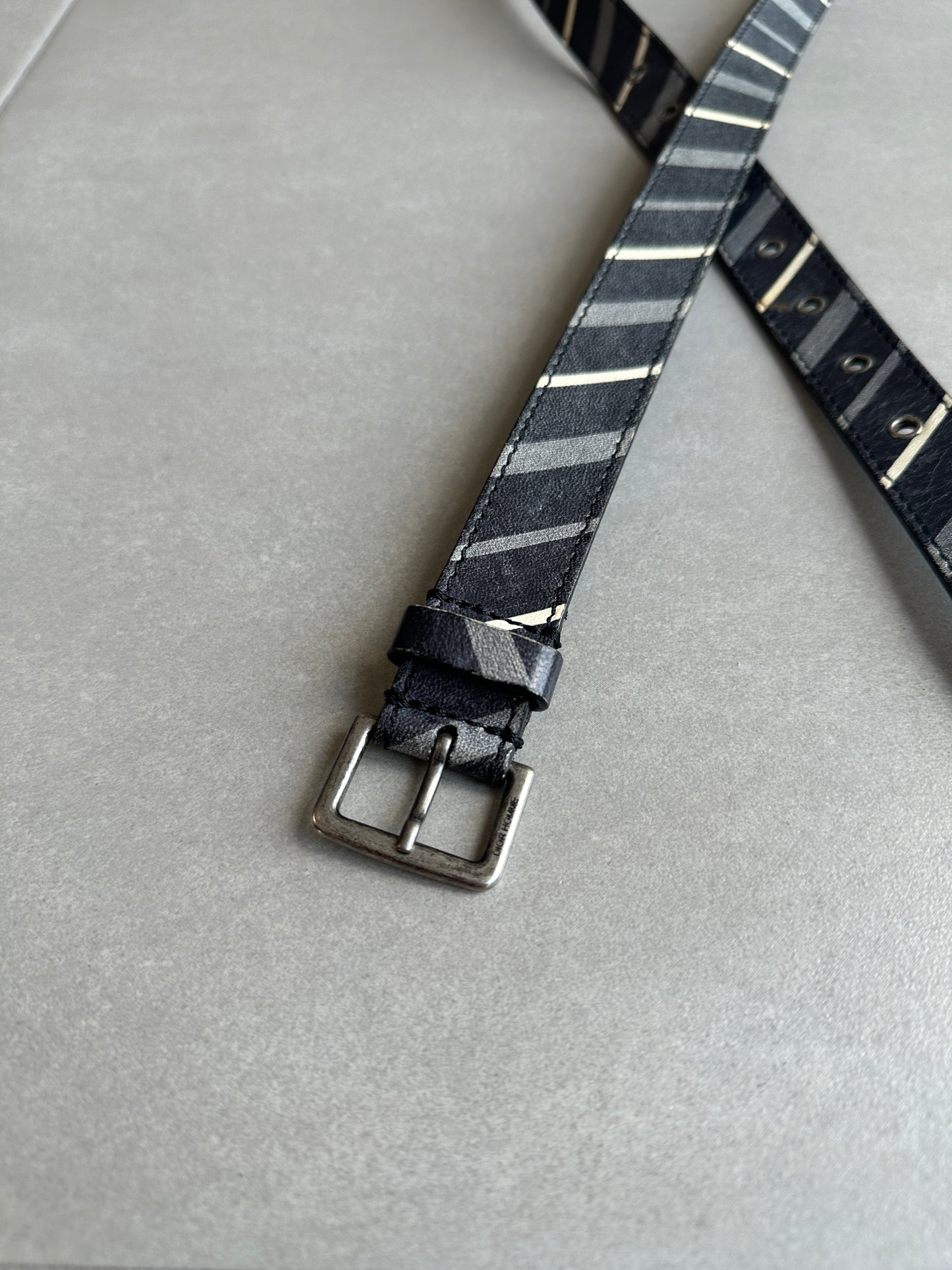 Dior Homme SS06 striped Thin belt
