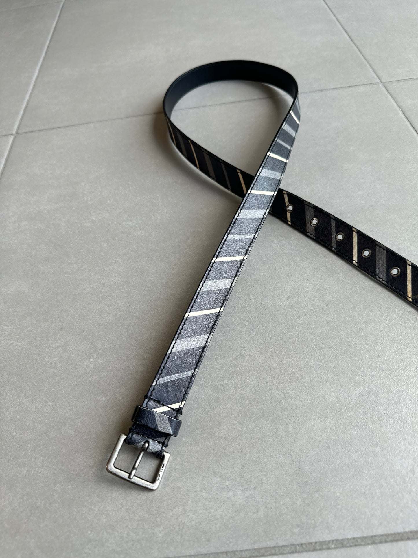 Dior Homme SS06 striped Thin belt