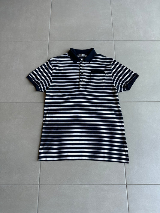 Dior Homme SS08 striped pocket polo shirt