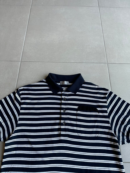 Dior Homme SS08 striped pocket polo shirt