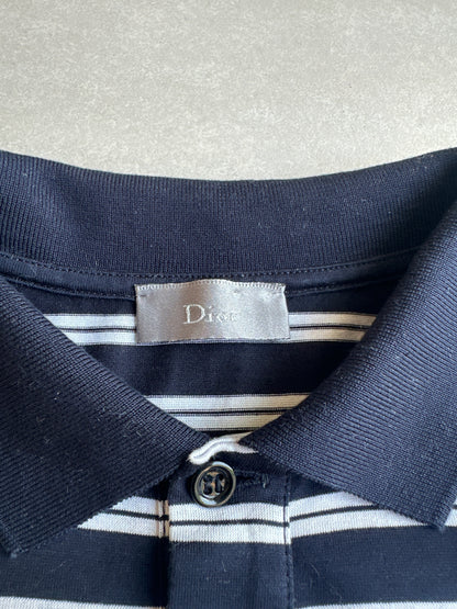 Dior Homme SS08 striped pocket polo shirt