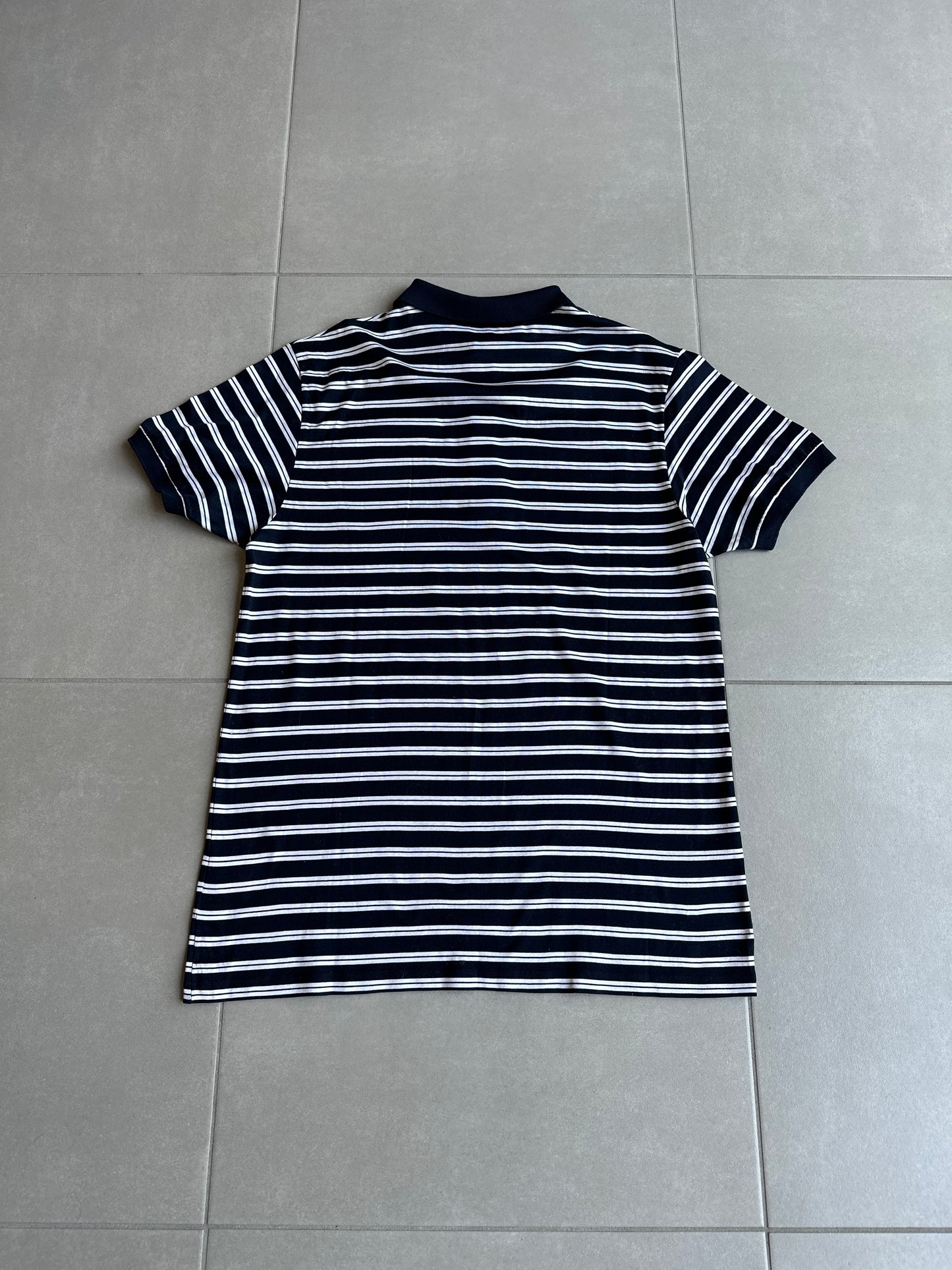 Dior Homme SS08 striped pocket polo shirt