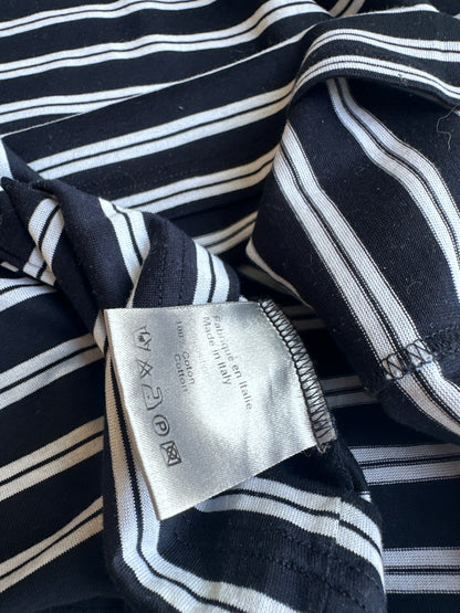 Dior Homme SS08 striped pocket polo shirt