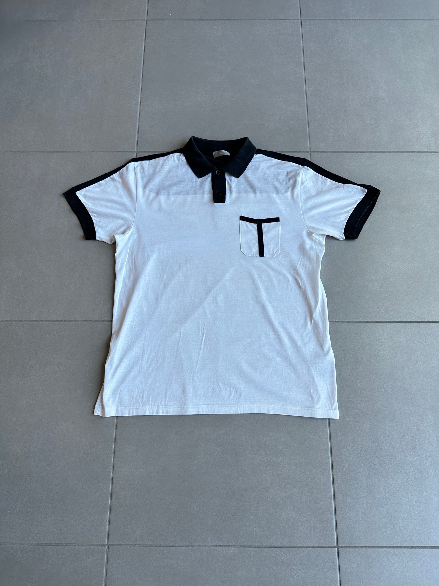 Dior Homme SS07 contrast polo shirt