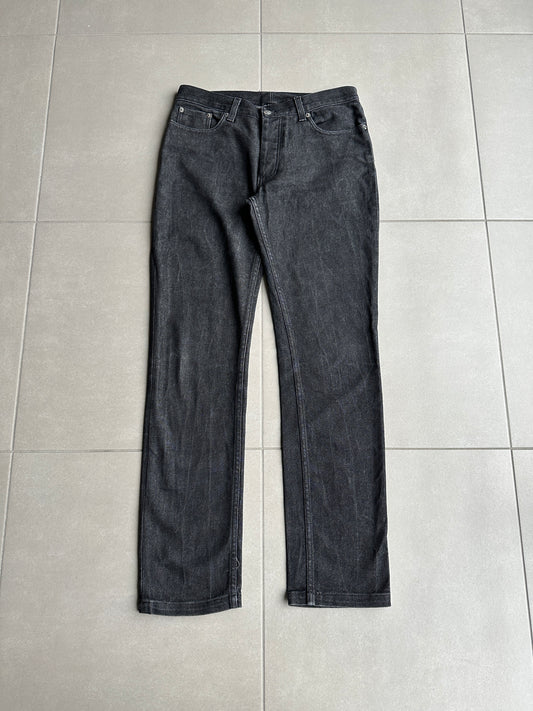2000’s Helmut Lang charcoal black classic cut jeans