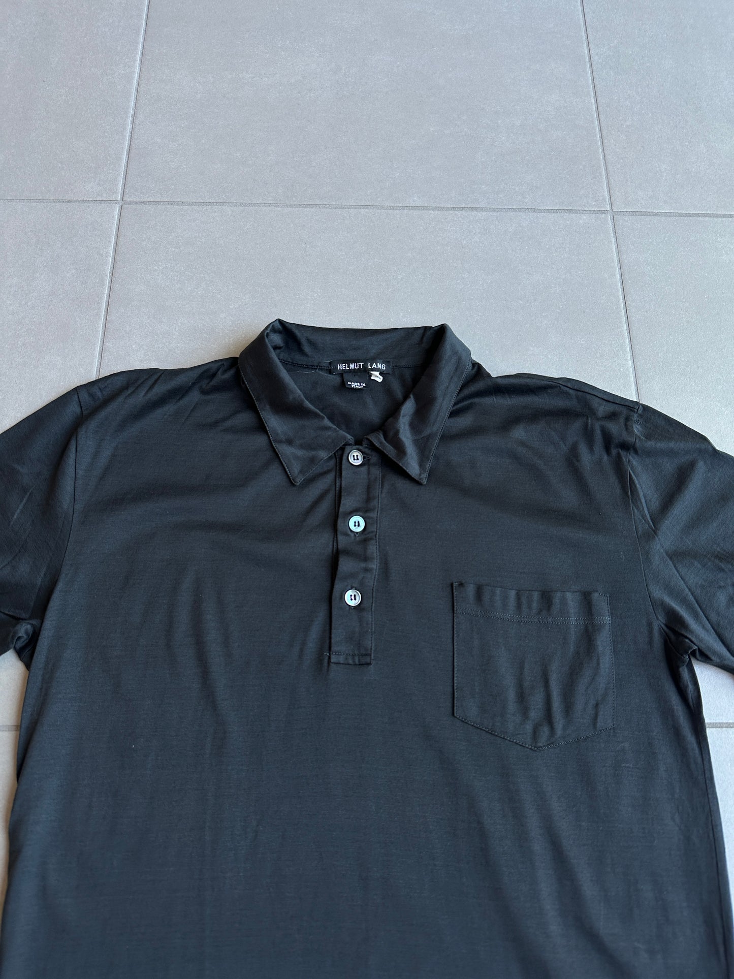 Helmut Lang circa 90’s glossy one pocket shirt