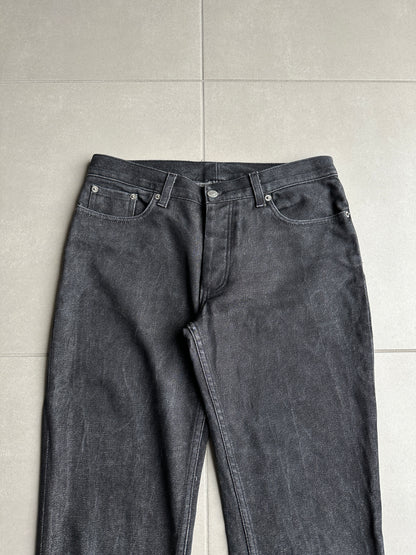 2000’s Helmut Lang charcoal black classic cut jeans