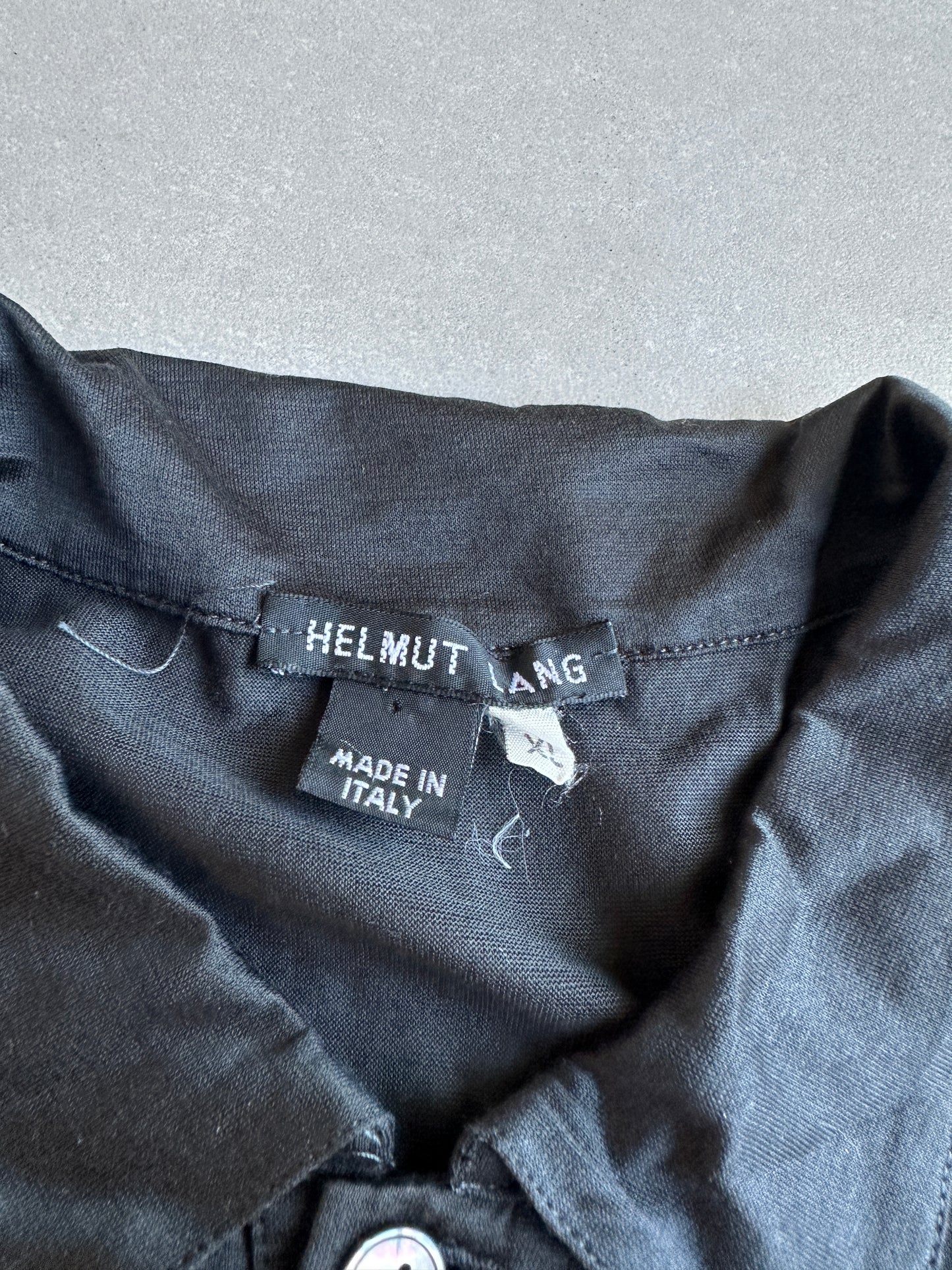Helmut Lang circa 90’s glossy one pocket shirt